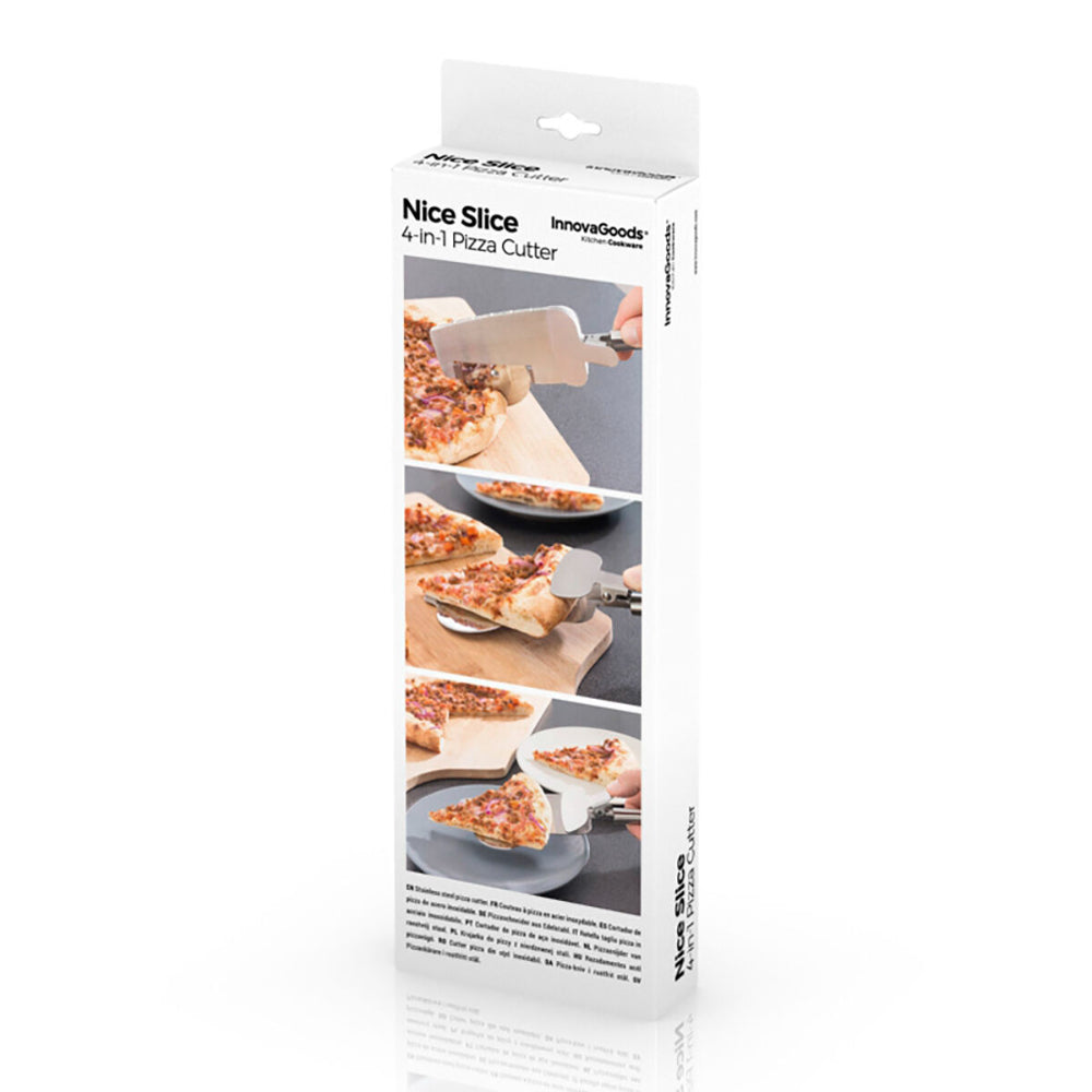 InnovaGoods 4-in-1 Pizza Cutter Spatula Server