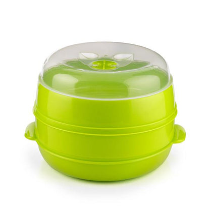 InnovaGoods Microwave Double Steamer 2 Compartments