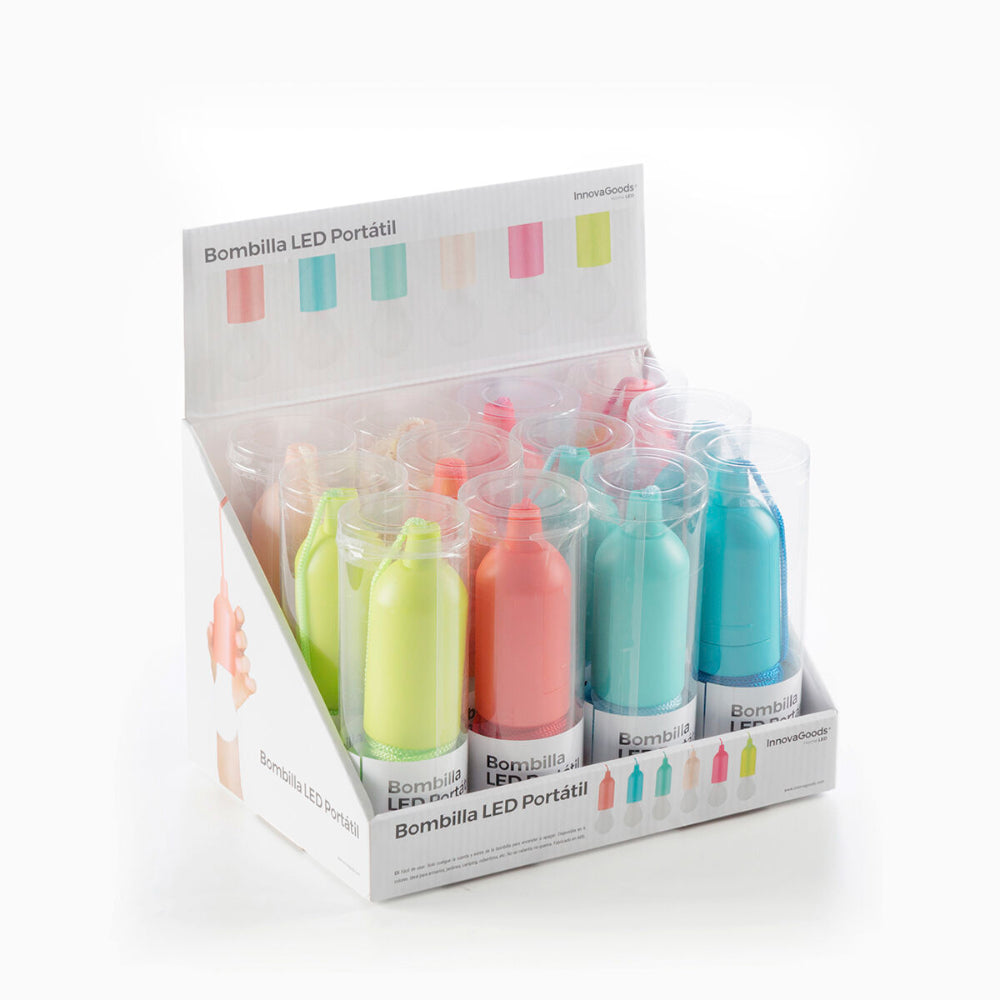 InnovaGoods Pull-Cord LED Bulb Light Battery