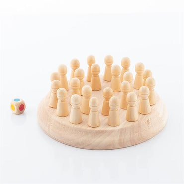InnovaGoods Wooden Memory Chess Game 26 Pieces