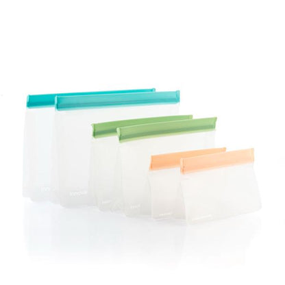 InnovaGoods Reusable Hermetic Food Bags Set 6PC