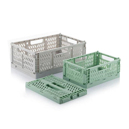 InnovaGoods Set of 3 Foldable Stackable Storage Boxes