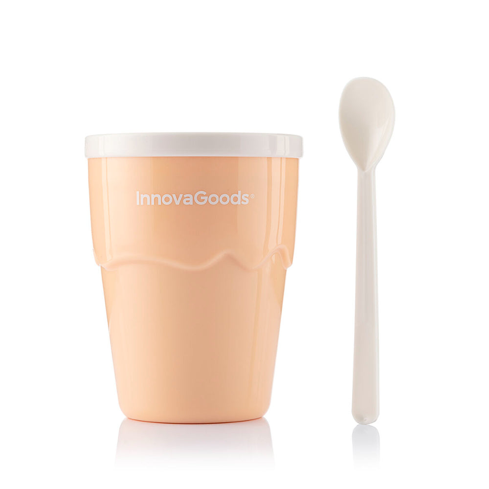InnovaGoods Slushie Ice Cream Maker Cup 150ml with Recipes