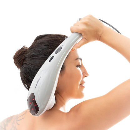 InnovaGoods Electric Handheld Massager Heat 3 Heads