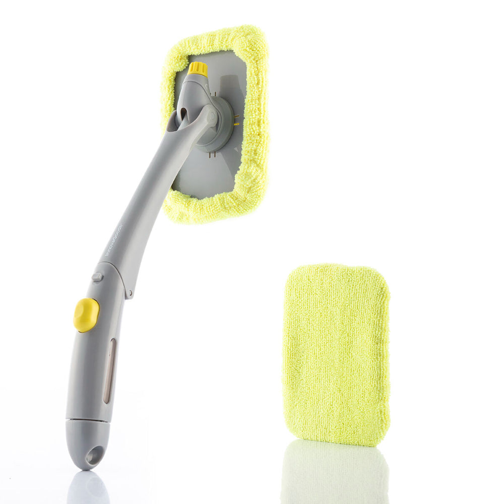 InnovaGoods 2-in-1 Glass Cleaner Sprayer Microfibre