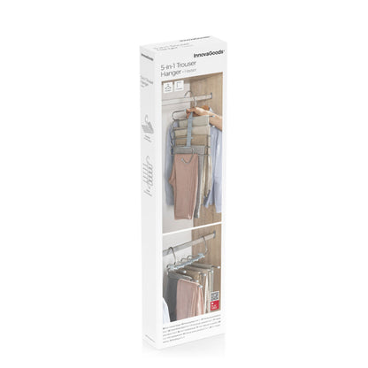 InnovaGoods 5-in-1 Folding Multiple Trouser Hanger