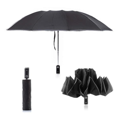 InnovaGoods Folding Inverted Umbrella LED Reflective