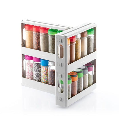 InnovaGoods Sliding Pivoting Spice Organiser 20 Jars