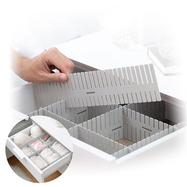 InnovaGoods 16PC Adjustable Divisible Drawer Organiser