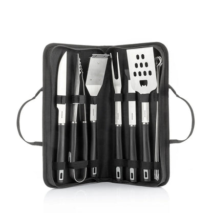 InnovaGoods 12PC BBQ Utensils Kit with Case Stainless Steel