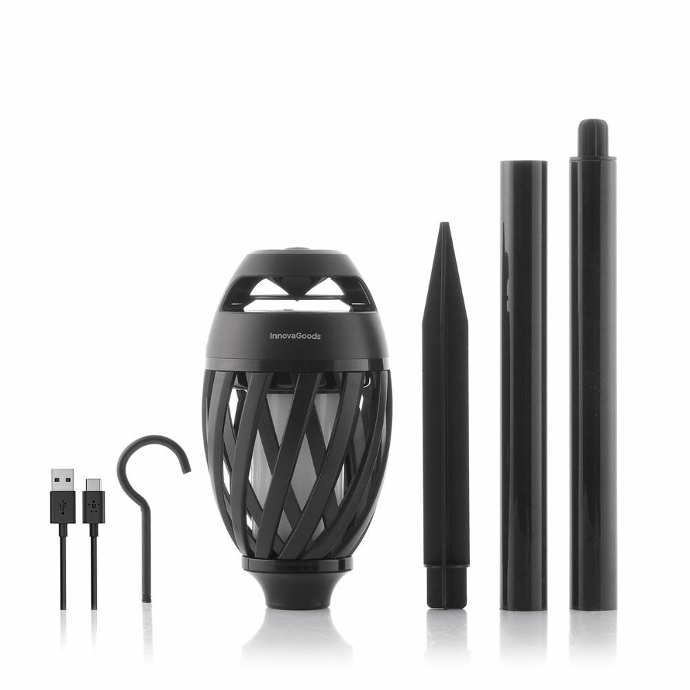 InnovaGoods Wireless Speaker Flame Effect LED Torch