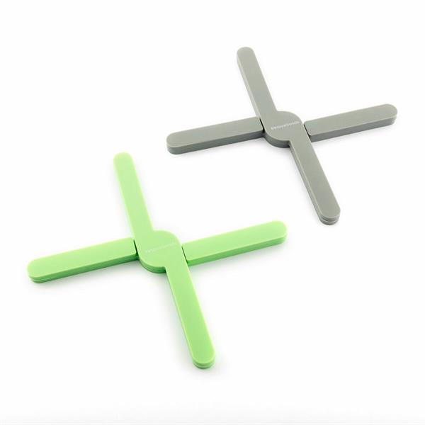 InnovaGoods Folding Silicone Trivet Set 2PC Heat Resistant