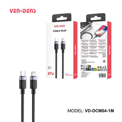 Ven-Dens Data Cable USB-C to USB-C 1.5M 60W TPE