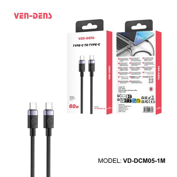 Ven-Dens Data Cable USB-A to Micro 1M Thumb Grip