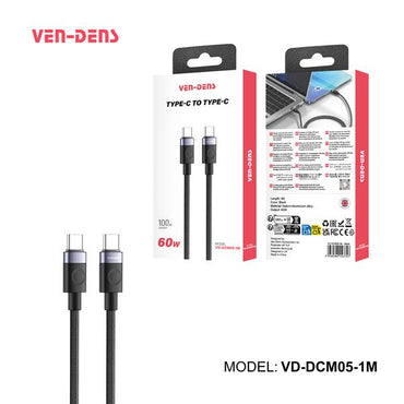 Ven-Dens Data Cable USB-A to Micro 1M Thumb Grip