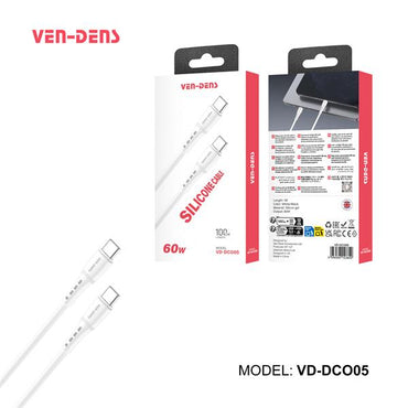 Ven-Dens Data Cable USB-C to USB-C 1M Nylon 60W