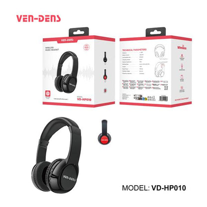 Ven-Dens Stereo Bluetooth Headset V5.3 10 Hour Playtime