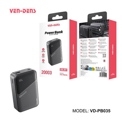 Ven-Dens Power Bank 5000mAh Compact