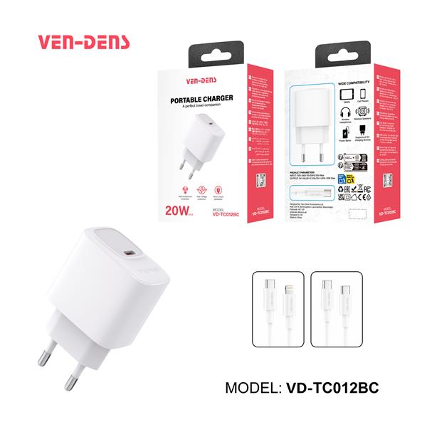 Ven-Dens Wall Charger 20W PD Type-C