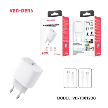 Ven-Dens Wall Charger 20W PD Type-C