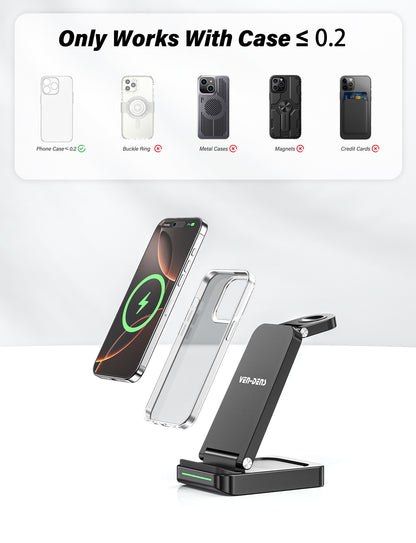 Ven-Dens Bluetooth Earbuds V5.4 White with Handle Case