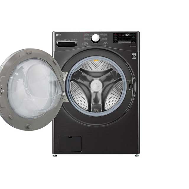 LG Washer Dryer 20/12KG Direct Drive Steam Black Steel