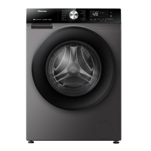 Hisense Front Load Washer 10.5KG 1400RPM Inverter Steam Titanium