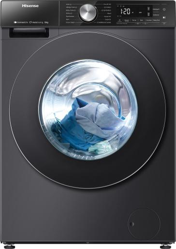 Hisense Front Load Washer 12KG 1400RPM Inverter Auto Dose Black