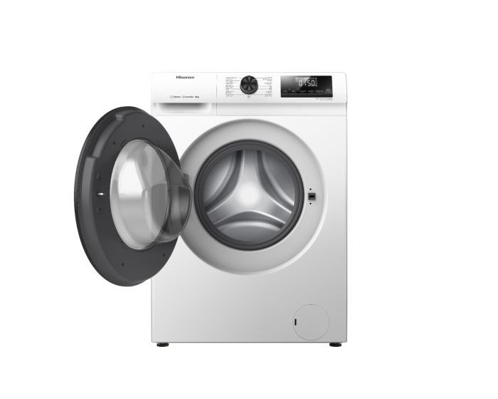 Hisense Front Load Washer 8KG 1200RPM Inverter Steam White