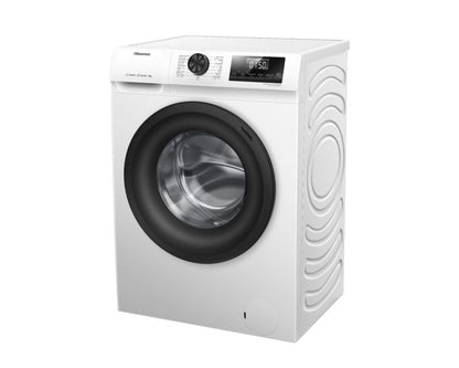 Hisense Front Load Washer 8KG 1200RPM Inverter Steam White