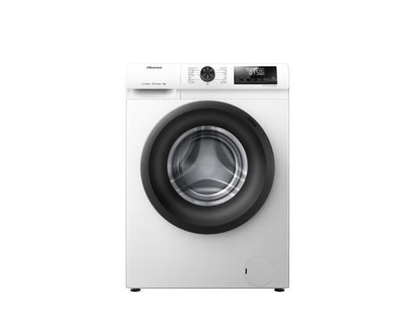 Hisense Front Load Washer 8KG 1200RPM Inverter Steam White