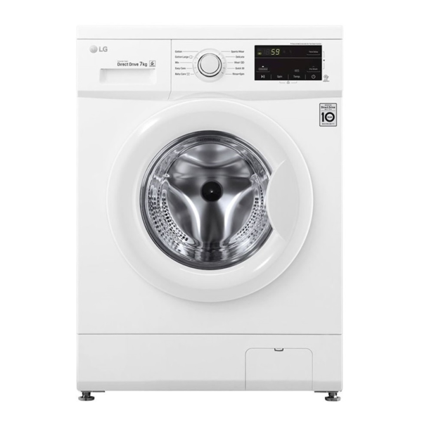 LG Washing Machine 7KG 1200RPM Direct Drive White