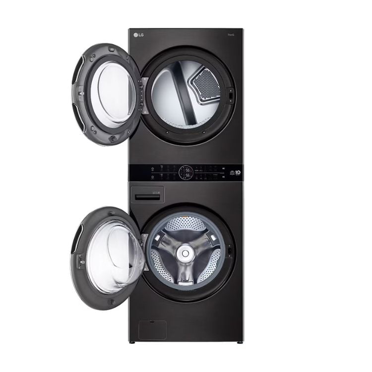 LG WashTower 21/16KG Front Load Washer Dryer Black