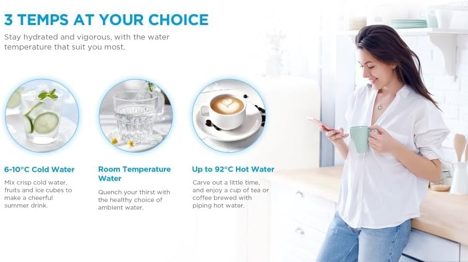 Midea Water Dispenser Hot/Cold 3 Taps Top Load Fridge