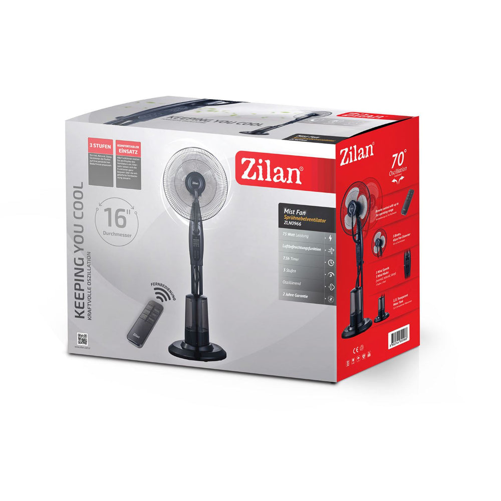 Zilan Mist Fan 75W 3 Speed 3.2L Tank Remote