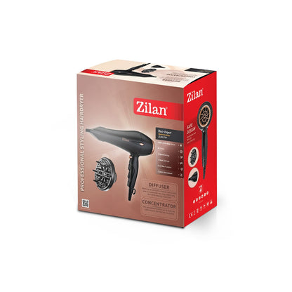 Zilan Hair Dryer 3 Temp 3 Speed AC Motor