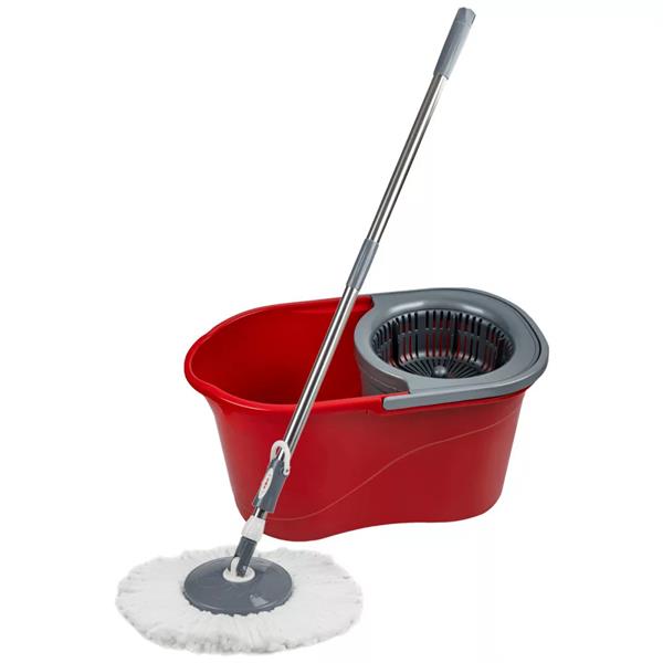 Zilan Spin Mop Cleaning Set 180° Rotating Head Red