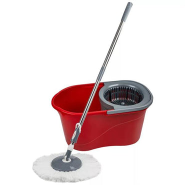 Zilan Spin Mop Cleaning Set 180° Rotating Head Red