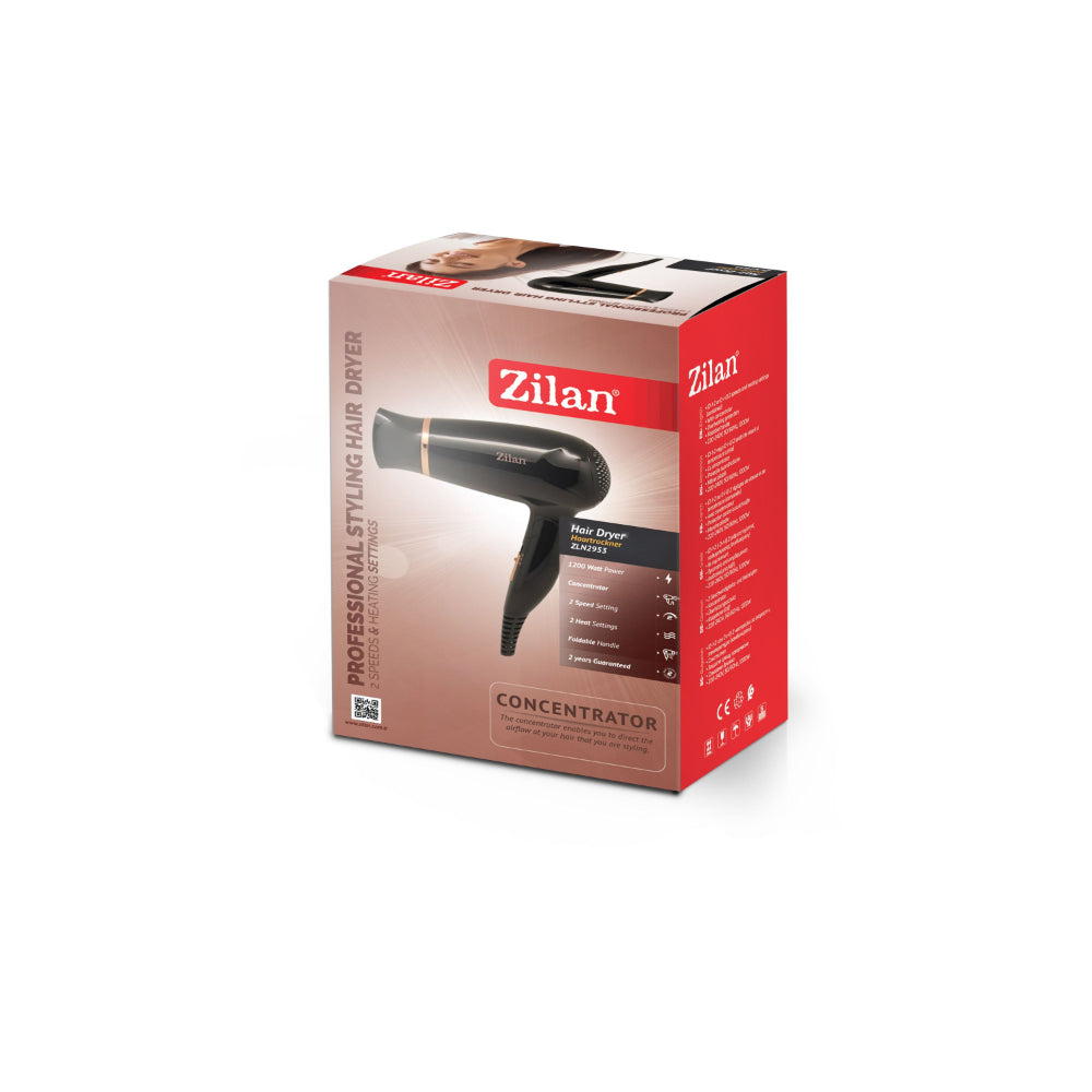 Zilan Travel Hair Dryer 1200W Foldable