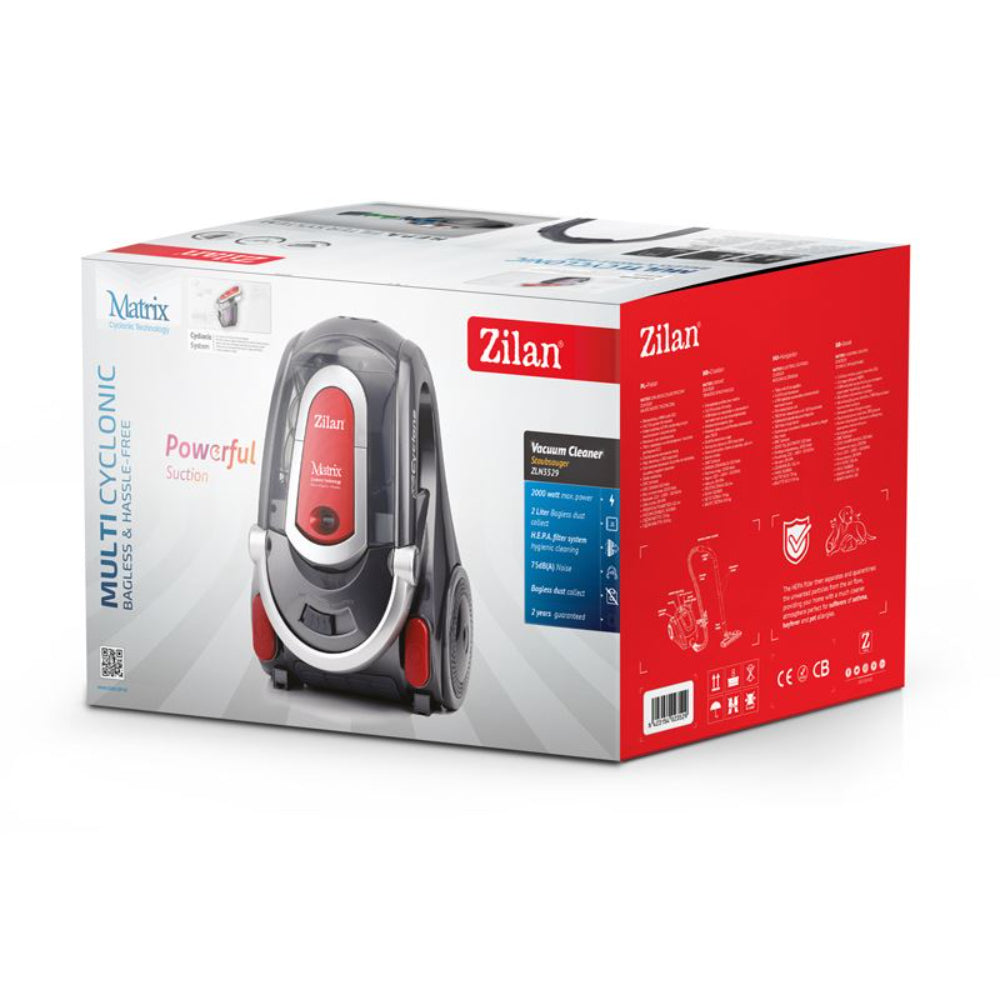 Zilan Matrix Bagless Vacuum Cleaner 2000W HEPA