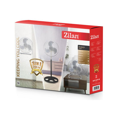 Zilan Stand Fan 9 Speed 60W 8 Blades Remote