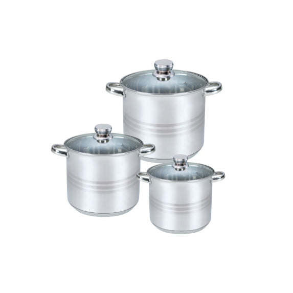 Zilan Stainless Steel Cookware Set 6PC Induction