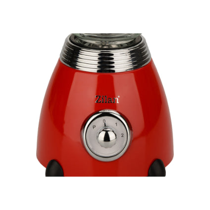Zilan Retro Blender 1.5L 500W 2 Speed Red
