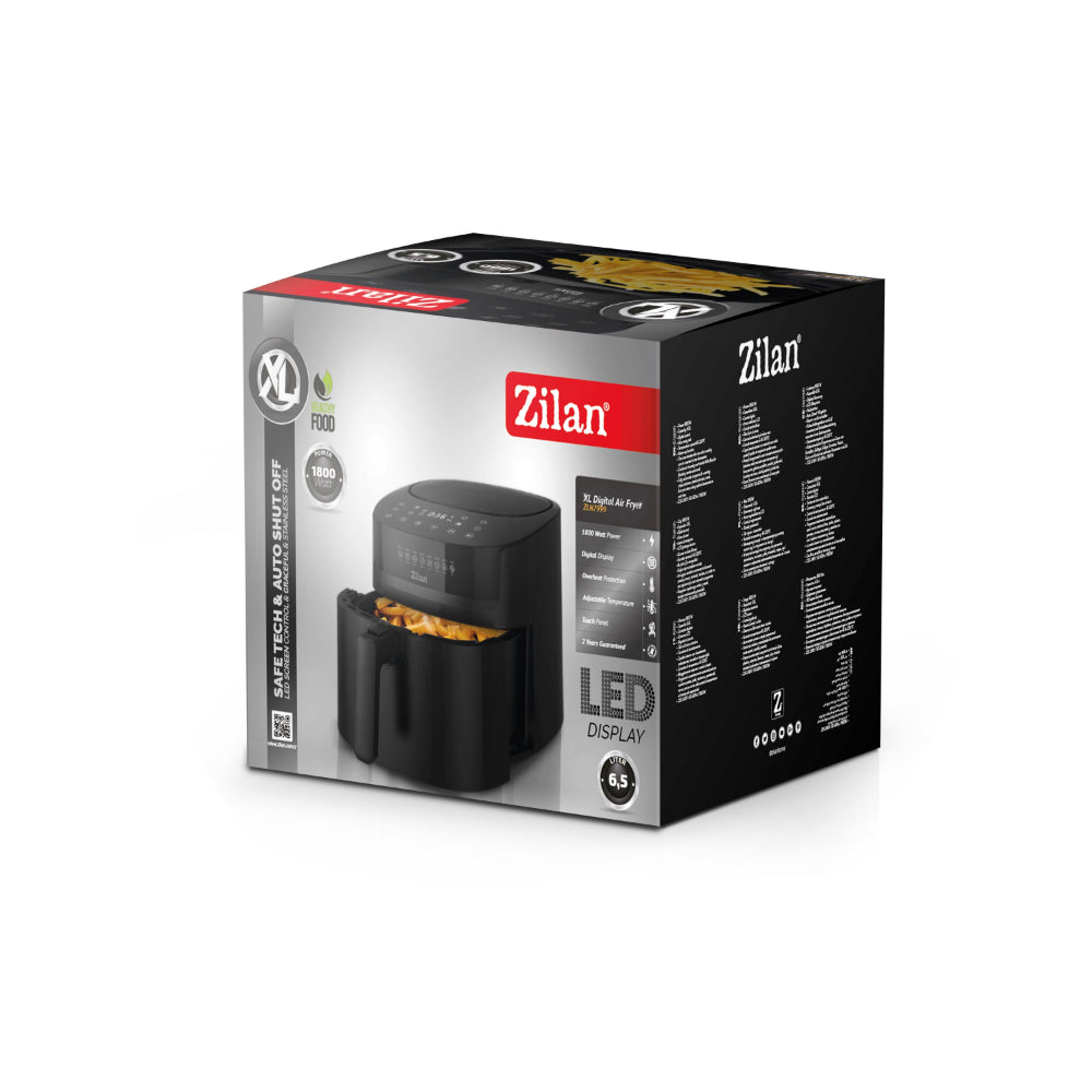 Zilan Digital Air Fryer 6.5L 1800W Touch Control
