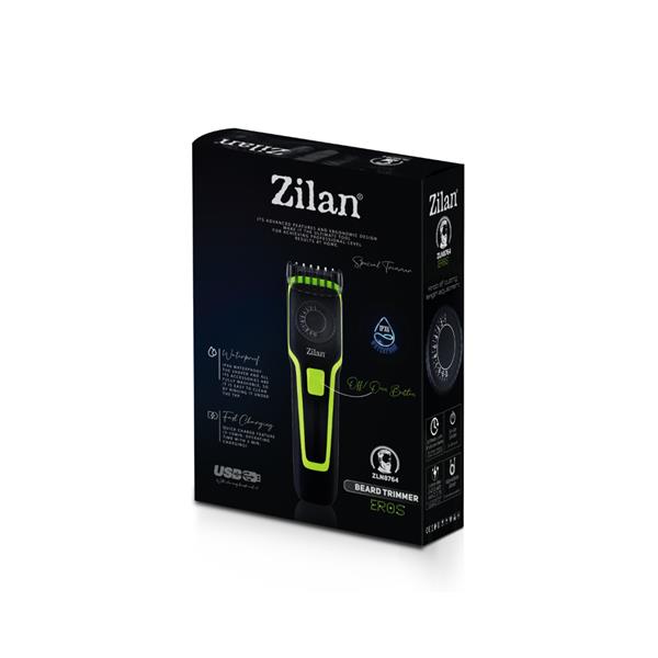 Zilan Hair Beard Clipper Eros IPX6 75min Operation
