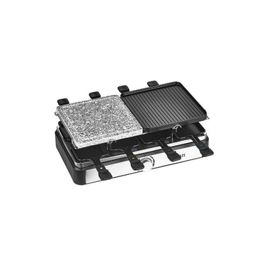 Zilan 2-in-1 Raclette Grill 1400W Stone & Aluminum