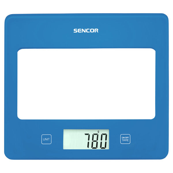 Sencor Kitchen Scale - Ultra Slim Design - Weights up to 5 KG - BLUE