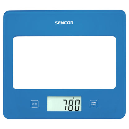 Sencor Kitchen Scale - Ultra Slim Design - Weights up to 5 KG - BLUE