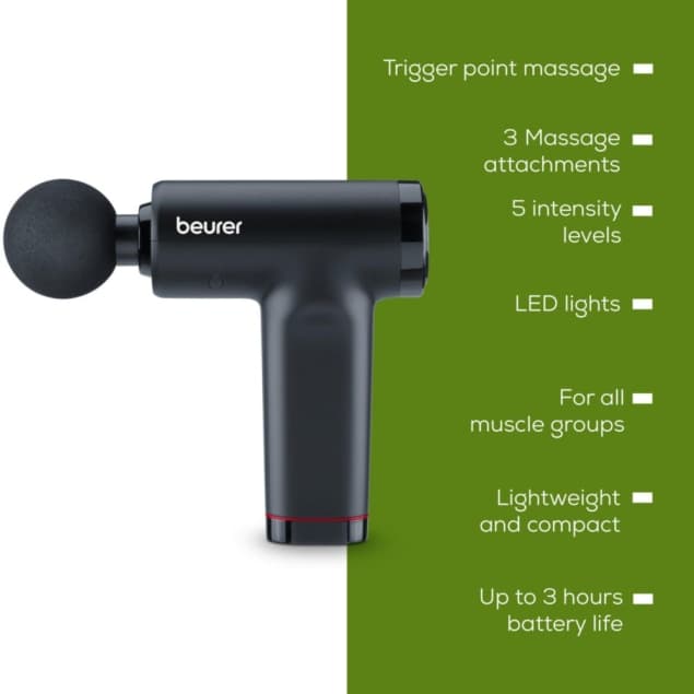Beurer Handheld Massager  – Vibration, Heat Function