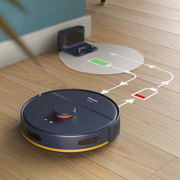 Philips 2000 Series Robot Vacuum Mop 2700Pa Smart App Control 130min Battery